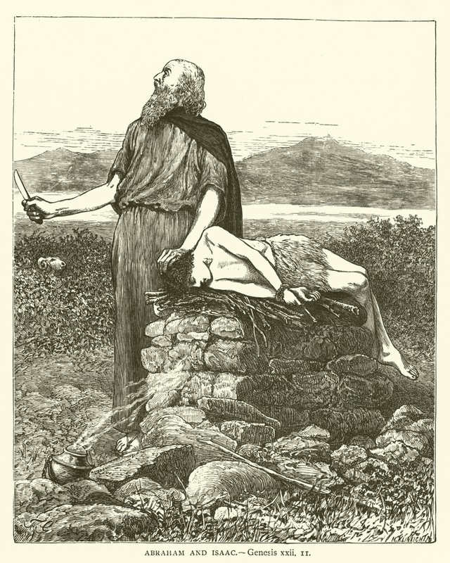 Abraham a Izák, Genesis, xxii od English School