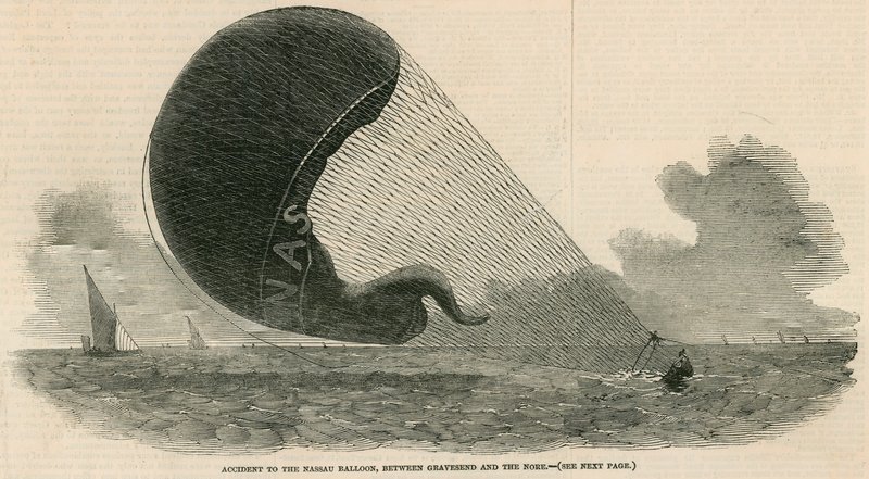 Nehoda s Nassau Balloon mezi Gravesend a Nore od English School