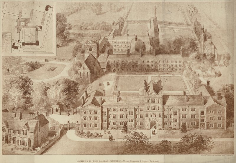 Přírůstky k Jesus College, Cambridge (rytina) od English School
