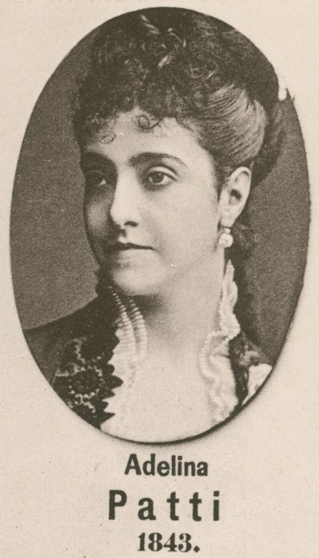Adelina Patti (rytina) od English School