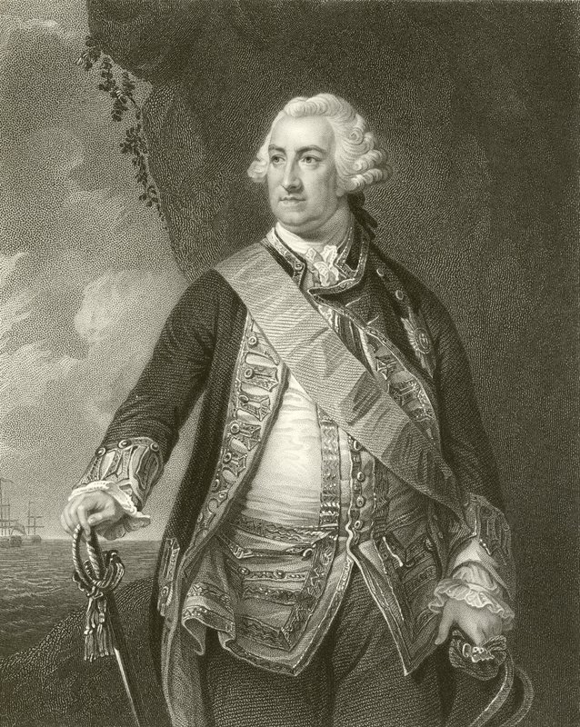 Admirál lord Hawke od English School