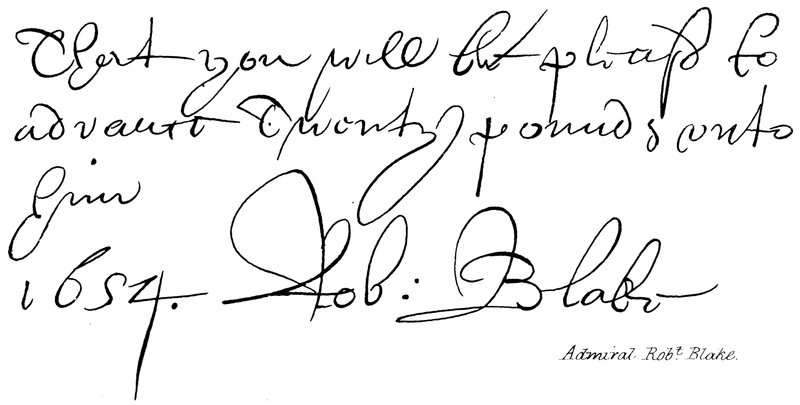 Admirál Robert Blake od English School