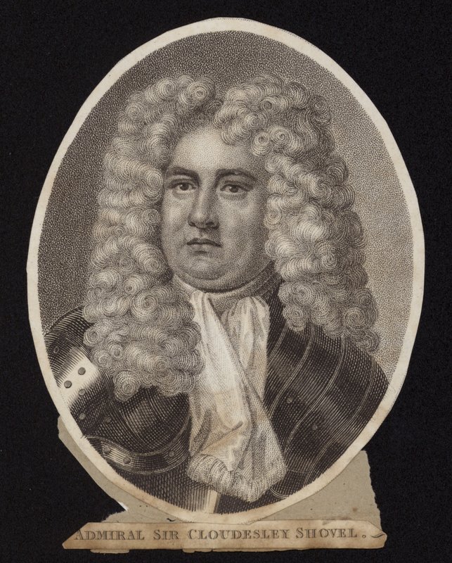 Admirál Sir Cloudesley Shovell od English School