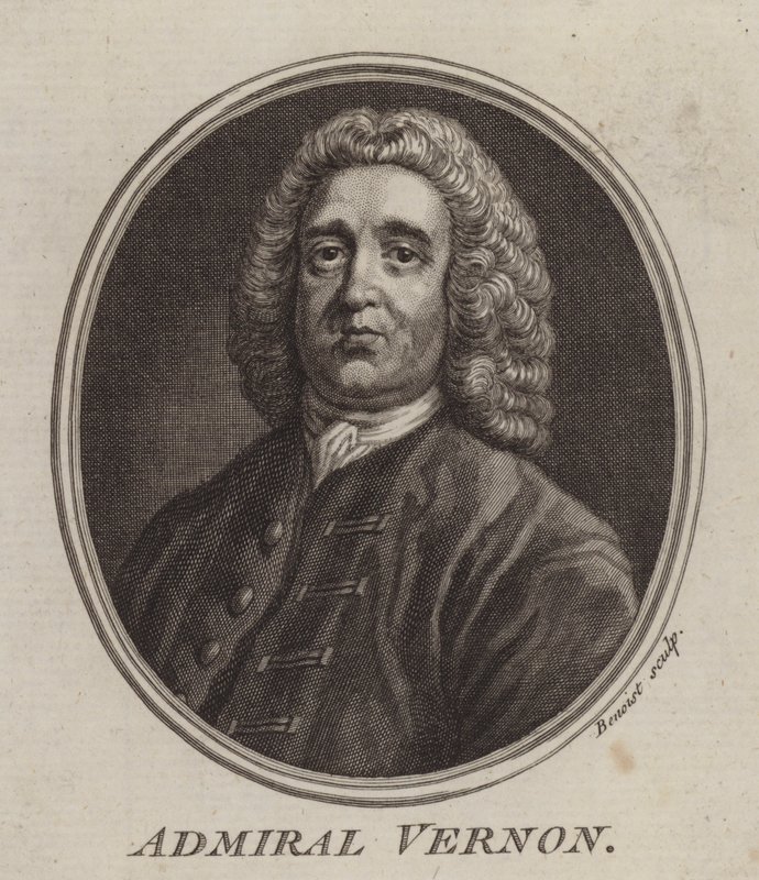 Admirál Vernon (rytina) od English School