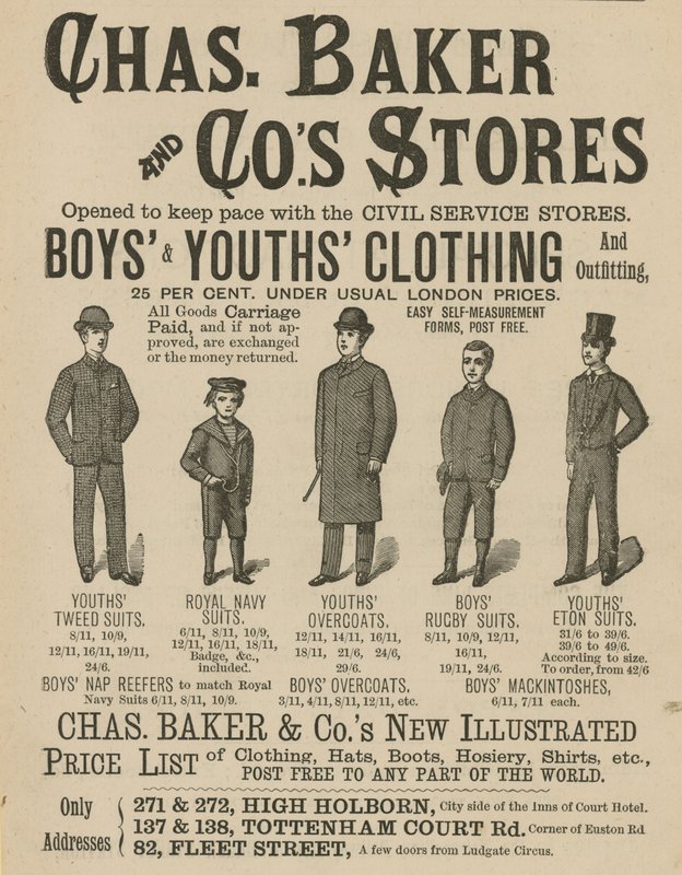Reklama na prodejny Chas Baker & Cos od English School