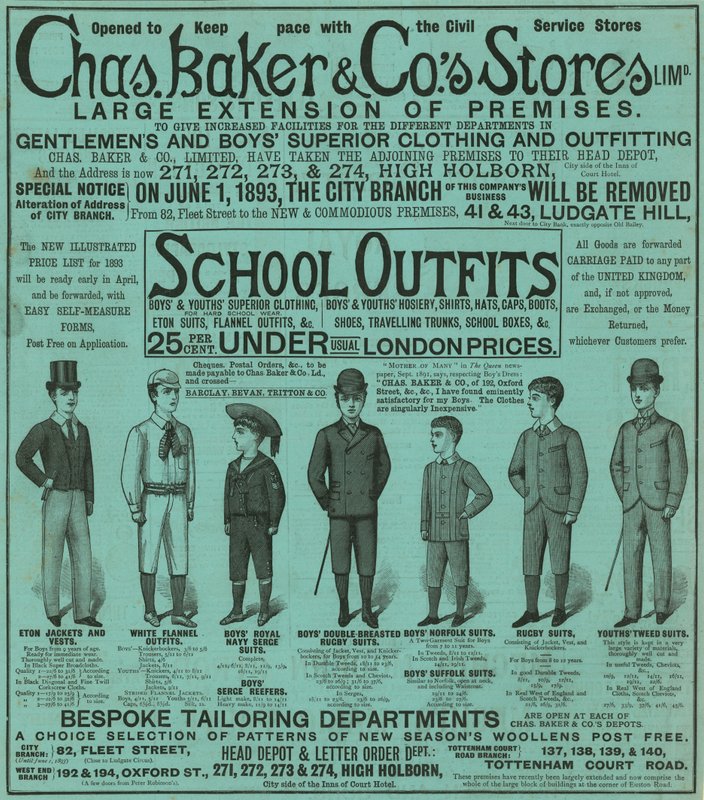 Reklama na prodejny Chas Baker & Cos od English School