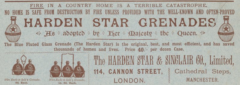 Reklama na Harden Star Grenades od English School
