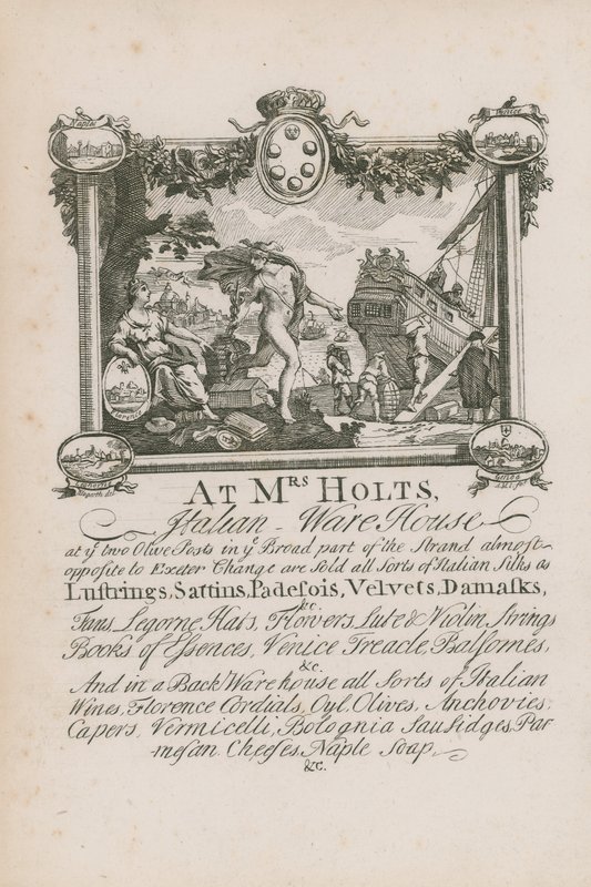 Reklama na italský sklad paní Holtsové od English School