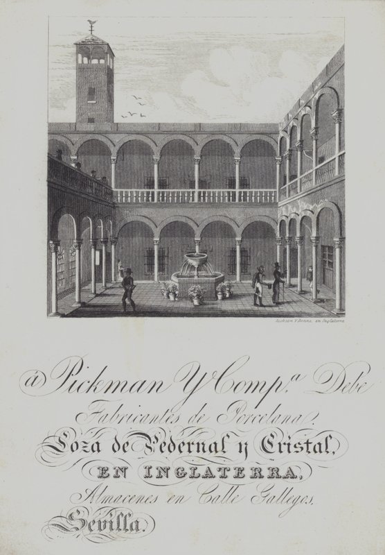 Reklama pro Pickman and Co, výrobce porcelánu (litho) od English School