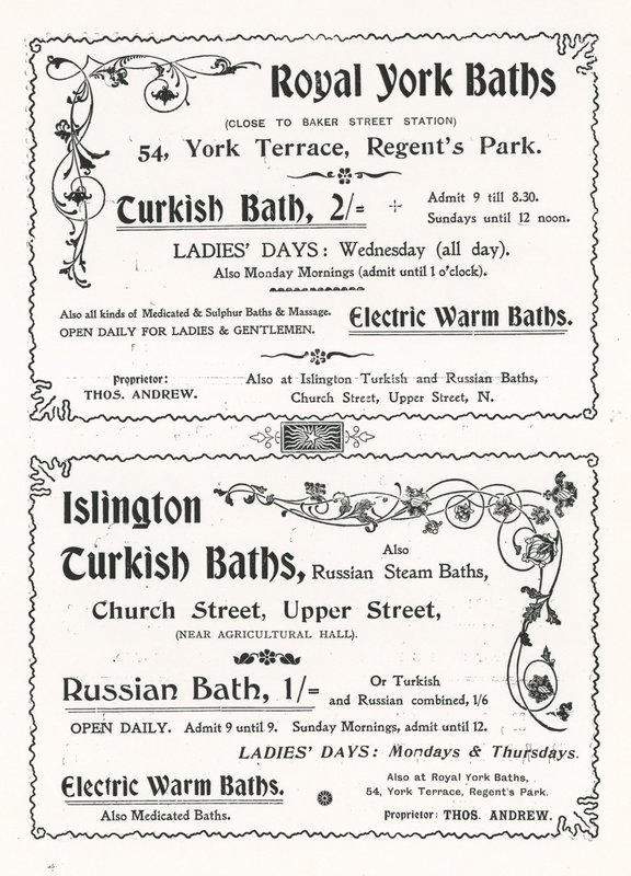 Reklama na Royal York Baths od English School