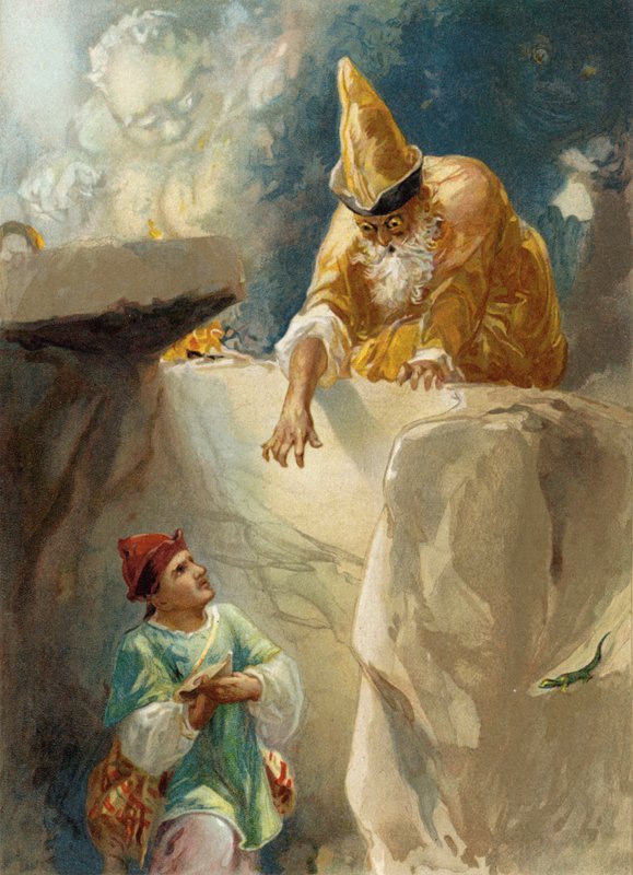 Aladdin a kouzelník od English School