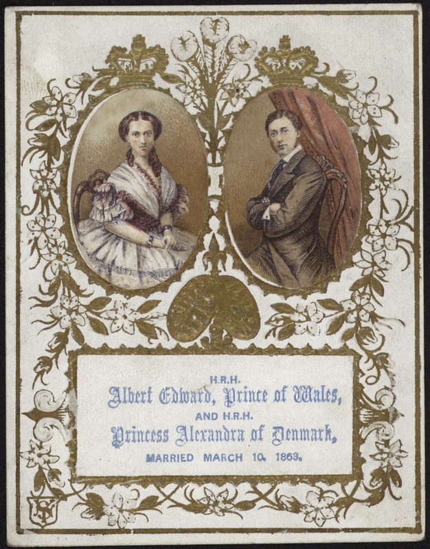 Albert Edward, princ z Walesu, a princezna Alexandra z Dánska od English School
