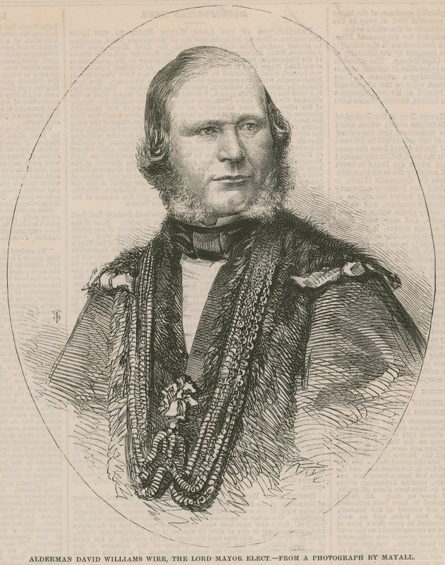 Radní David Williams Wire, zvolený starosta od English School