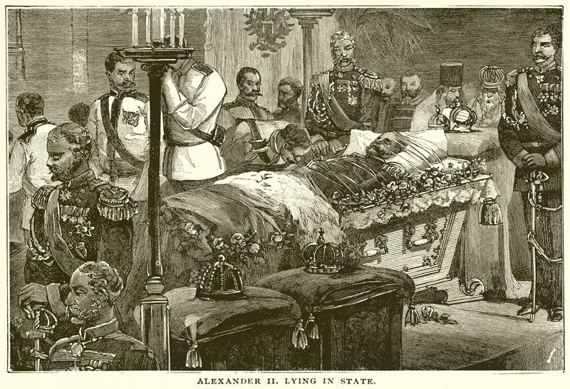 Alexandr II ležící ve státě od English School