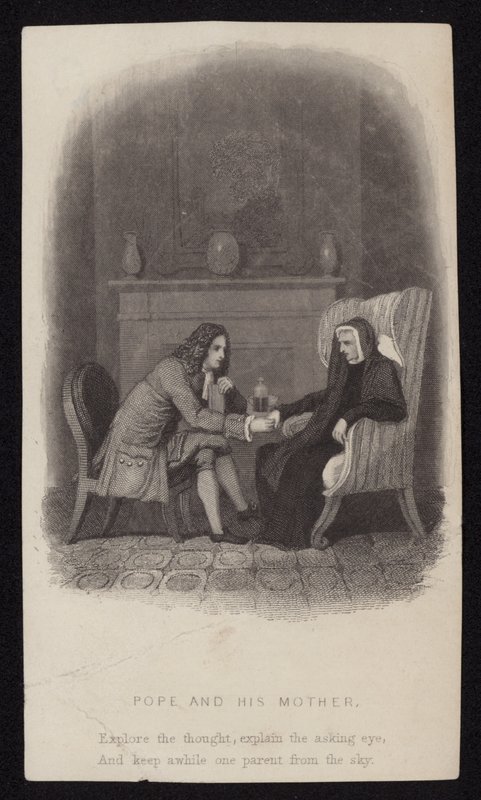 Alexander Pope a jeho matka od English School
