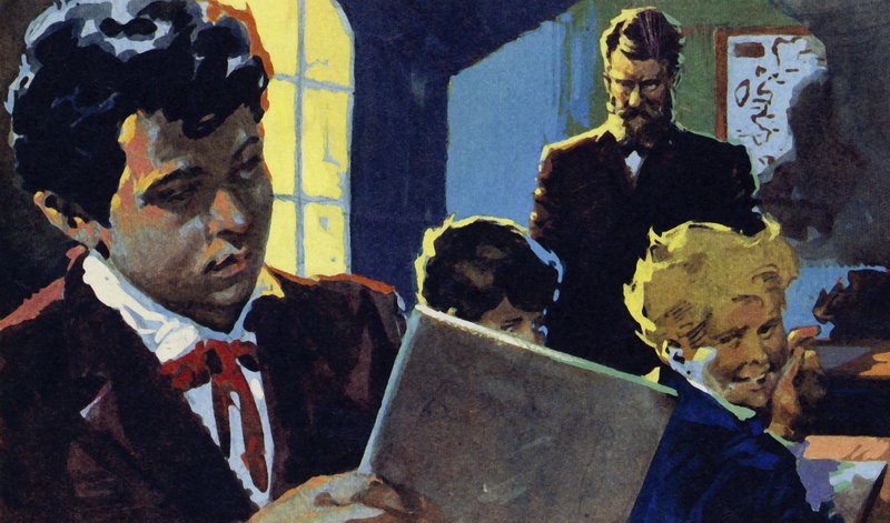 Alexandra učil jeho přísný dědeček a začal se zajímat o řeč od English School