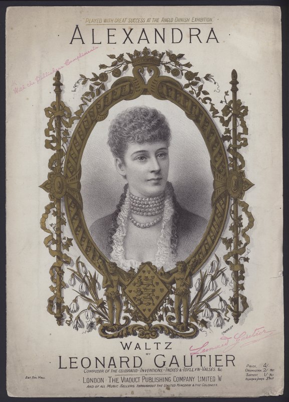 Alexandra, valčík od Leonarda Gautiera (barevné lito) od English School