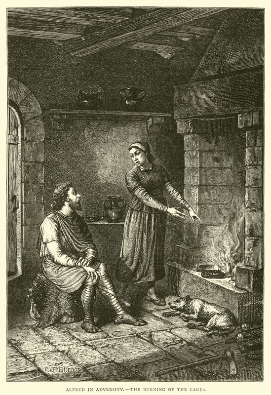 Alfred v neštěstí, pálení koláčů od English School