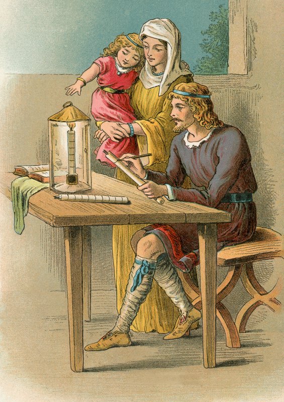 Alfred vyrábí své hodinky od English School