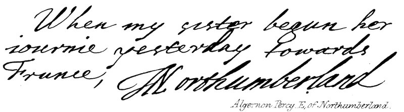 Algernon Percy, východně od Northumberlandu od English School