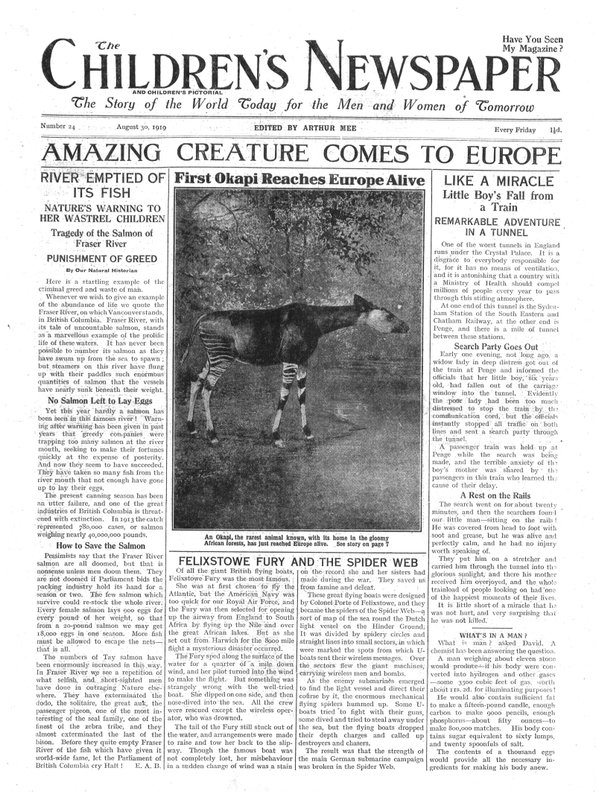 Amazing Creature Comes to Europe, titulní strana 