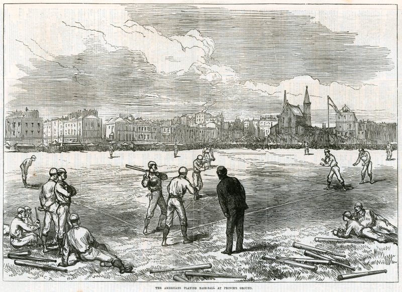 Američané hrají baseball na Princes Grounds od English School