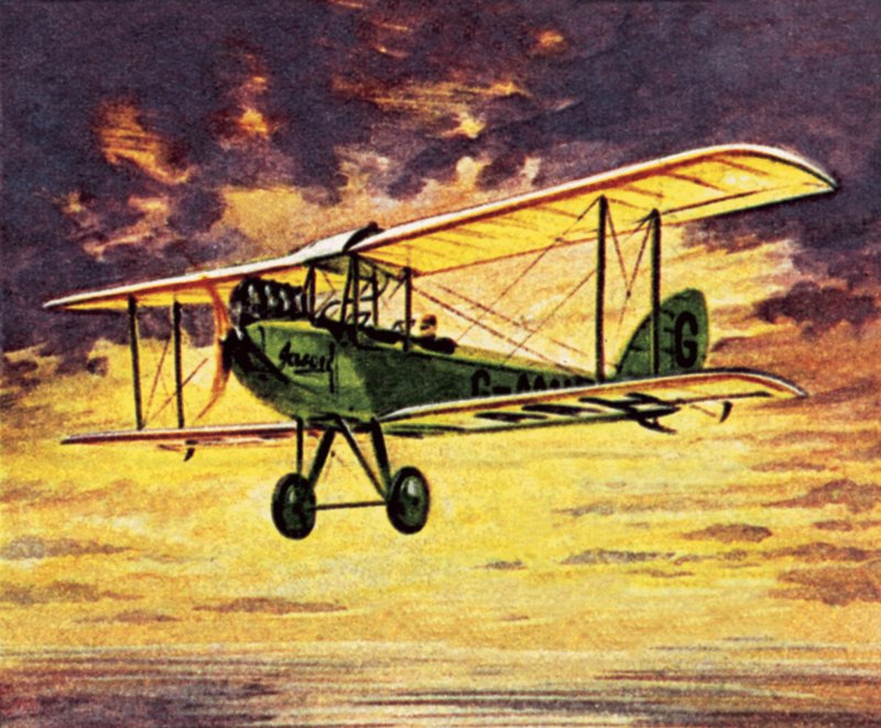 Amy Johnson ve svém Gypsy MOth s názvem 