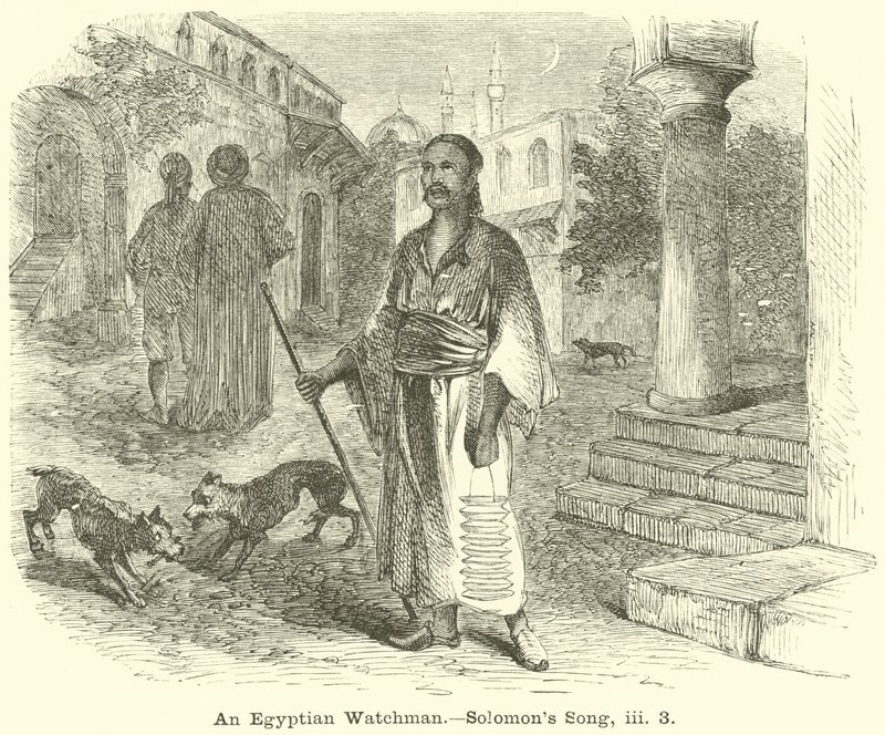Egyptský hlídač, Solomons Song, iii, 3 od English School