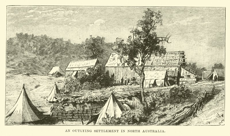 Odlehlá osada v severní Austrálii od English School