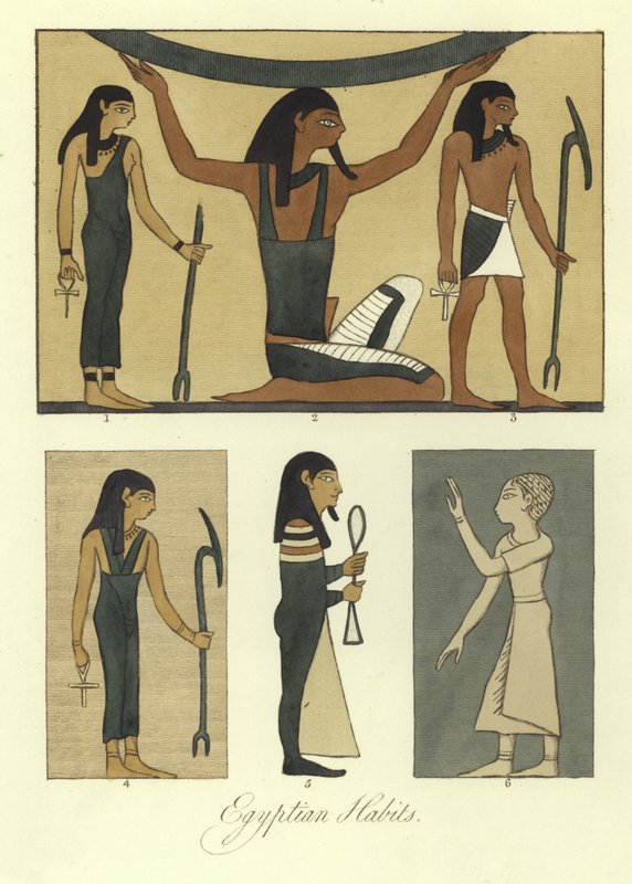 Starověké egyptské kostýmy od English School