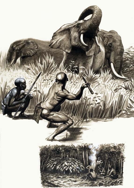 Starověké národy světa: Tiny Trappers of the Jungle od English School