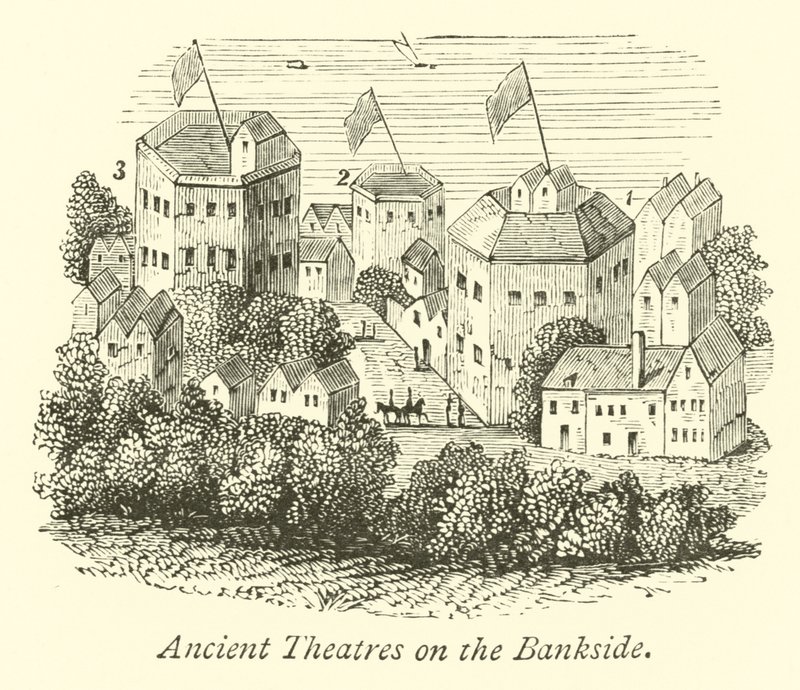Starověká divadla na Bankside od English School