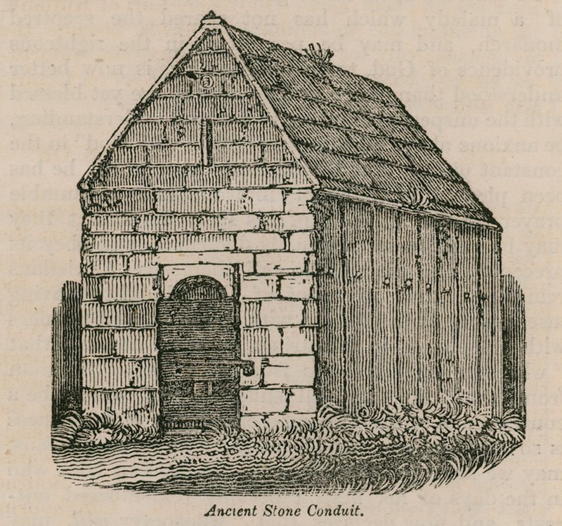 Starověké kamenné potrubí od English School