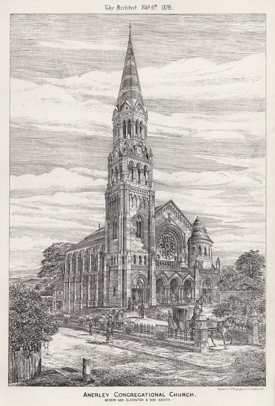 Anerley Congregational Church (rytina) od English School