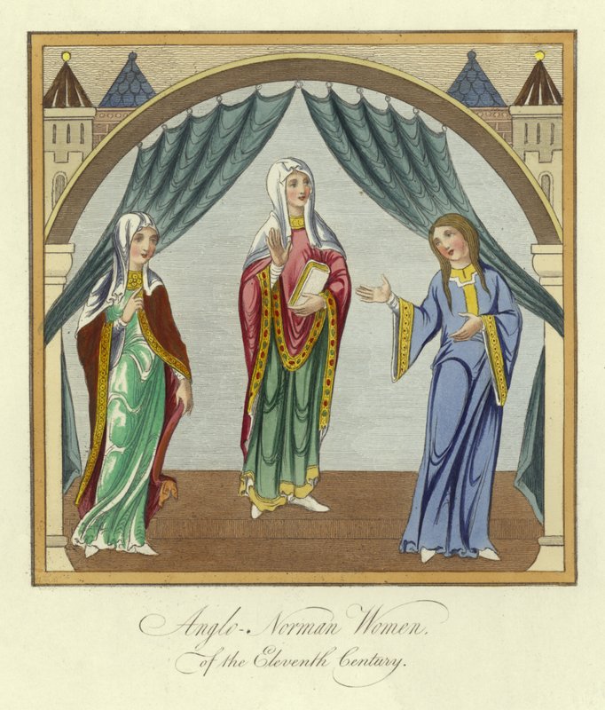 Angolsko-normanské ženy 11. století od English School