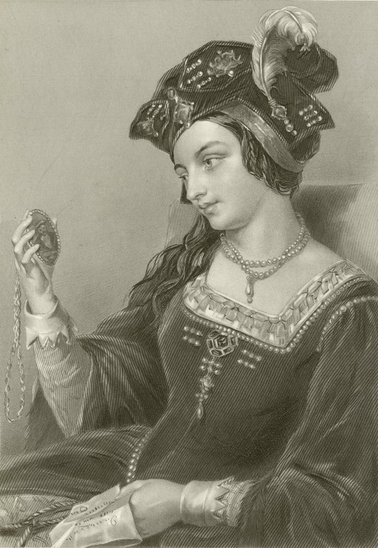 Anna Boleynová, druhá manželka krále Jindřicha VIII od English School
