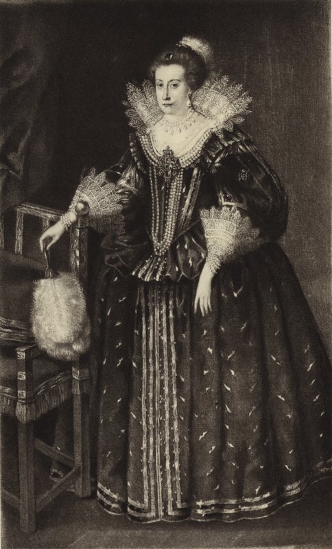 Anna Dánská, královna choť krále Jakuba I od English School