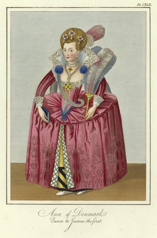 Anna Dánská, královna Jakuba I. Anglického od English School