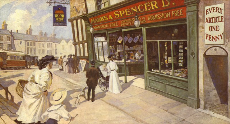 Jiný typ polootevřené výlohy, 1900 od English School
