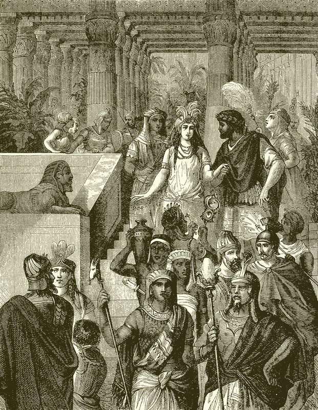 Antonius a Kleopatra v Egyptě od English School