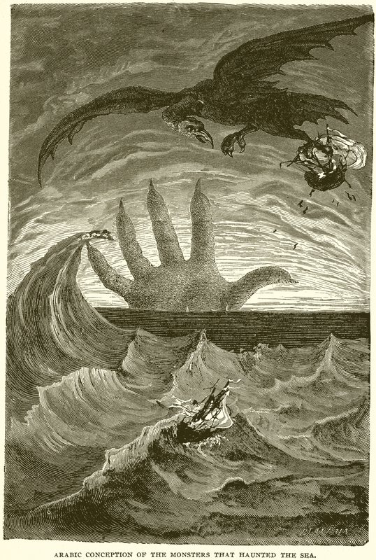 Arabské pojetí monster, která lovila moře od English School