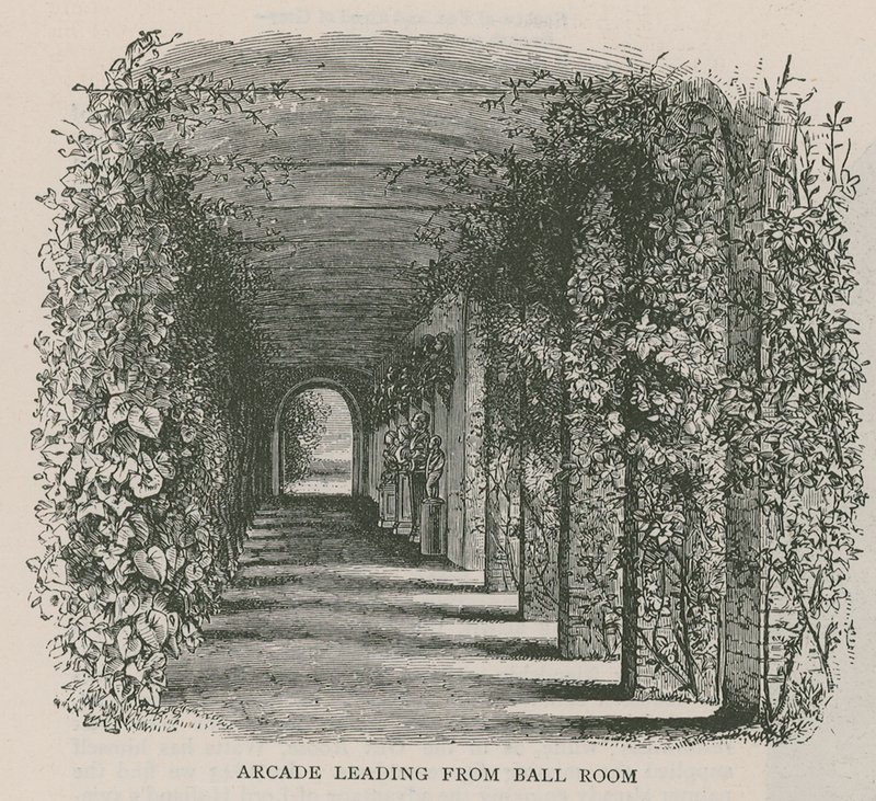 Arkáda vedoucí do Ball Room, Holland House od English School