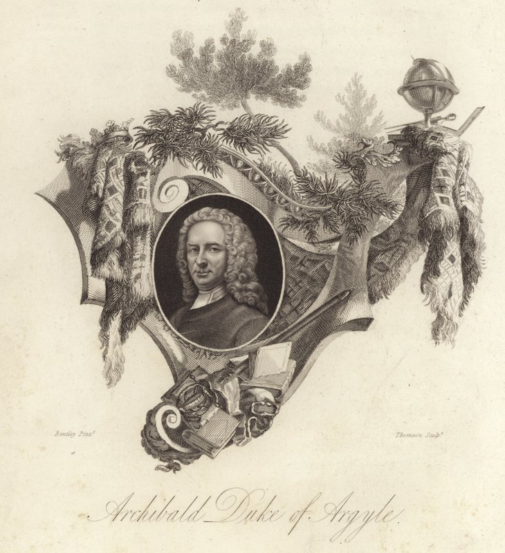 Archibald Campbell, 3. vévoda z Argyll, skotský politik, právník a voják (rytina) od English School