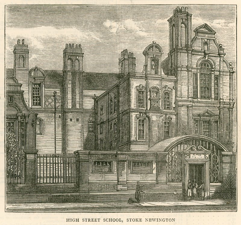 Architektura londýnské školní rady: High Street School, Stoke Newington, Londýn od English School