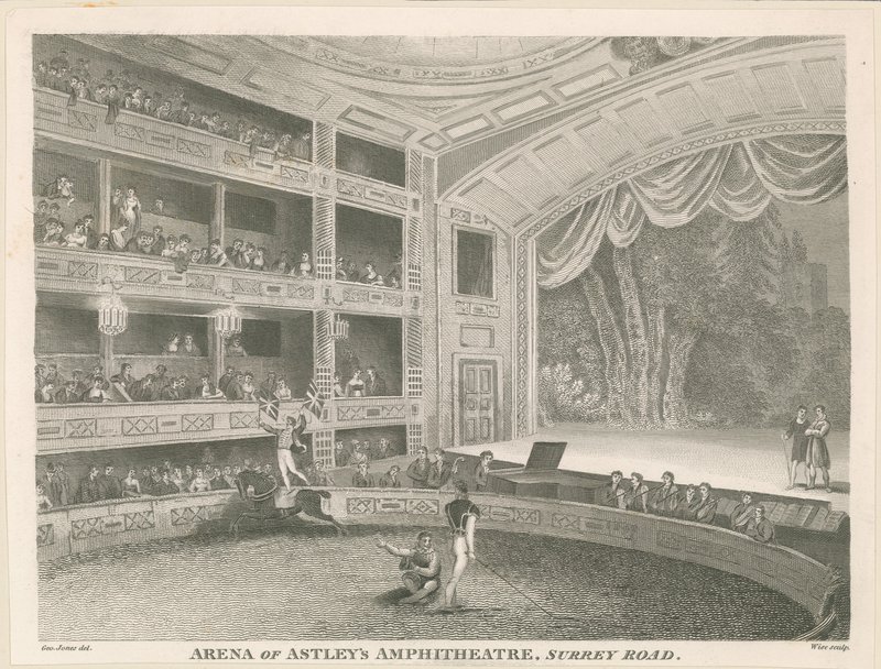 Arena of Astleys Amphitheatre, Surrey Road od English School