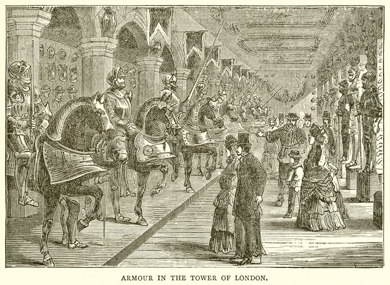 Brnění v Tower of London od English School