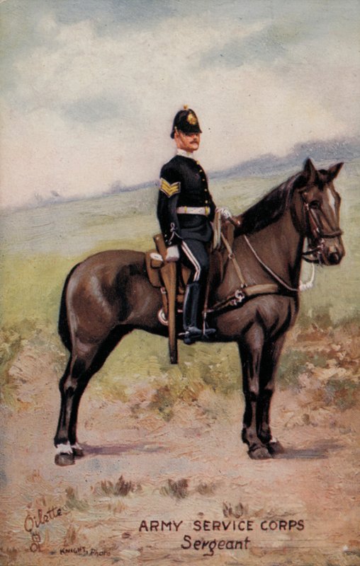 armádní servisní sbor, seržant (barva lito) od English School