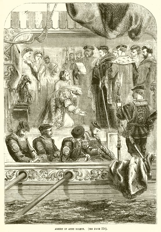 Zatčení Anny Boleynové od English School