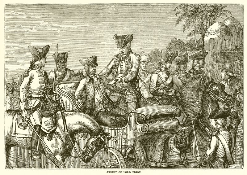 Zatčení lorda Pigota (1776) od English School