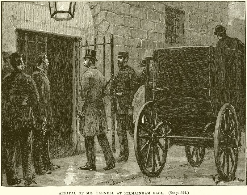 Příjezd pana Parnella do věznice Kilmainham Gaol od English School